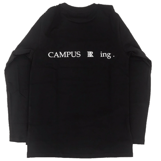 CAMPUS R ing. Photo ロンTシャツ BLACK