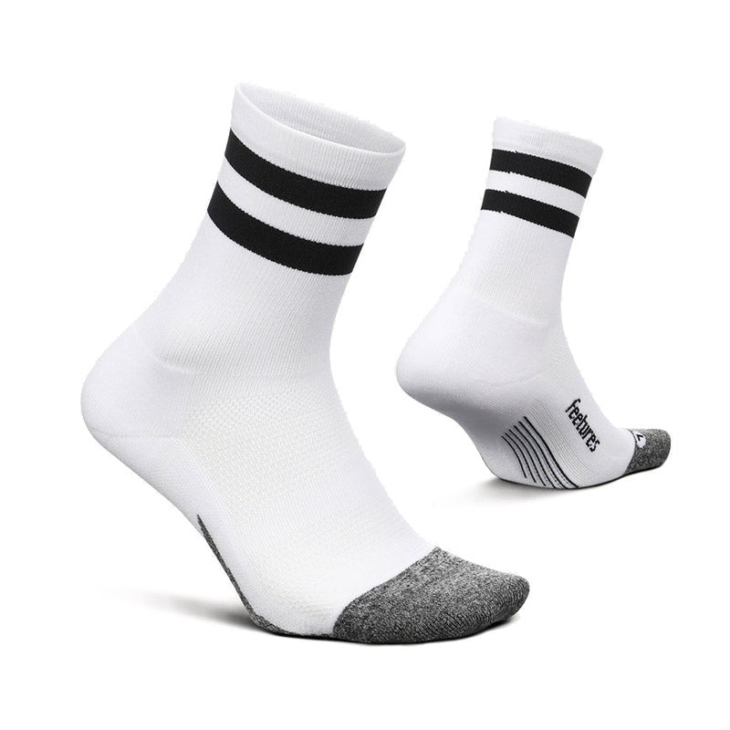 ELITE LIGHT CUSHION MINI CREW - White High Top Stripe