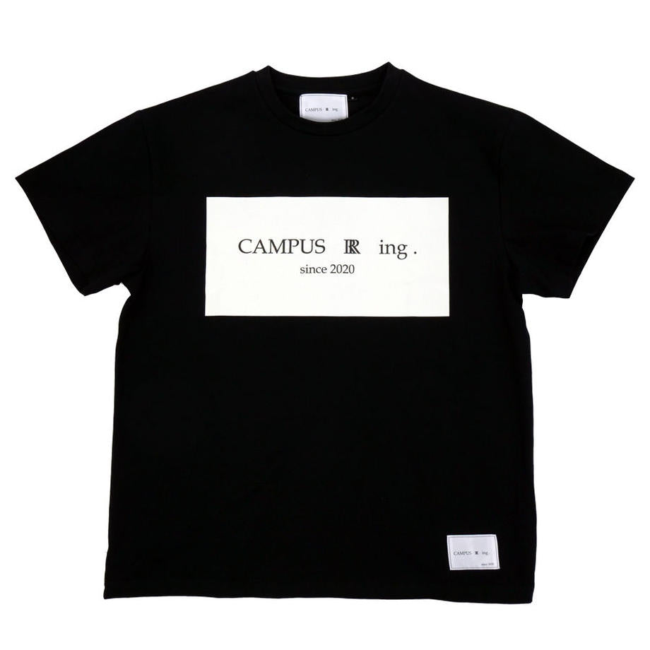CAMPUS R ing. Box Logo Tシャツ BLACK