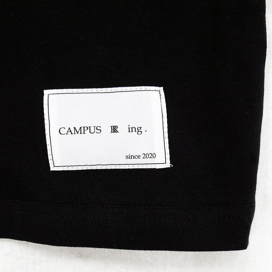 CAMPUS R ing. Photo Tシャツ BLACK