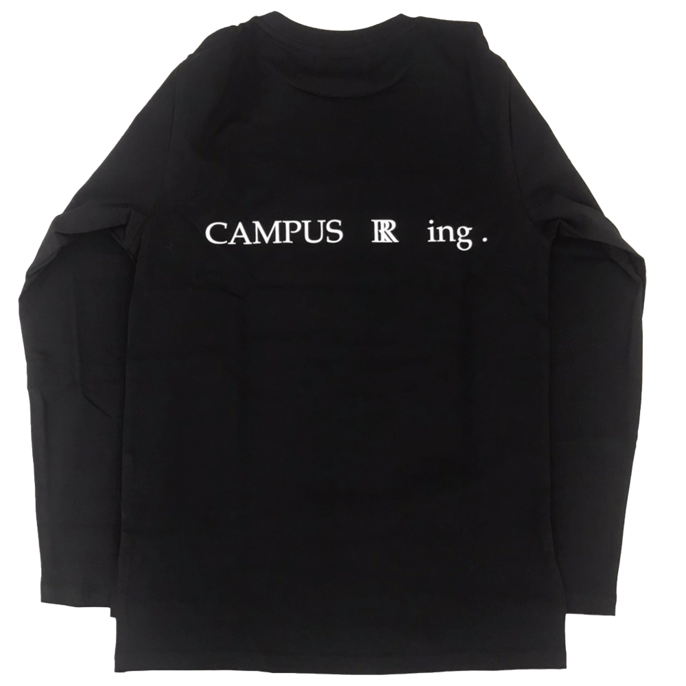 CAMPUS R ing. HOLIDAY ロンTシャツ BLACK