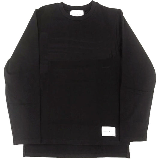 CAMPUS R ing. 無地 ロングTシャツ BLACK