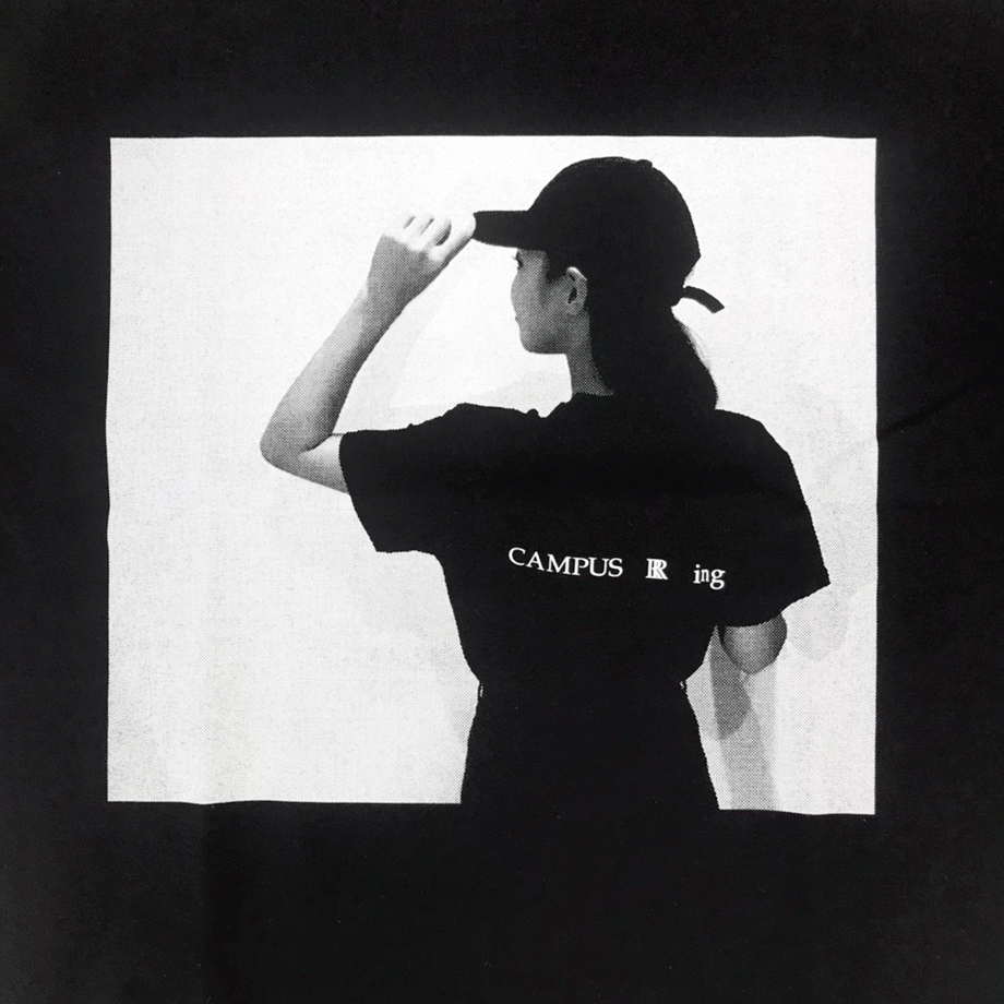 CAMPUS R ing. Photo Tシャツ BLACK