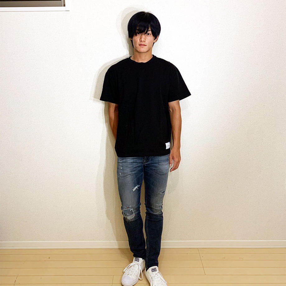 CAMPUS R ing. 無地Tシャツ BLACK