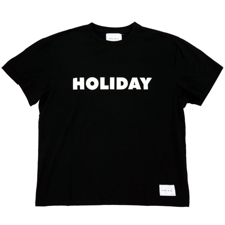 CAMPUS R ing. HOLIDAY Tシャツ BLACK