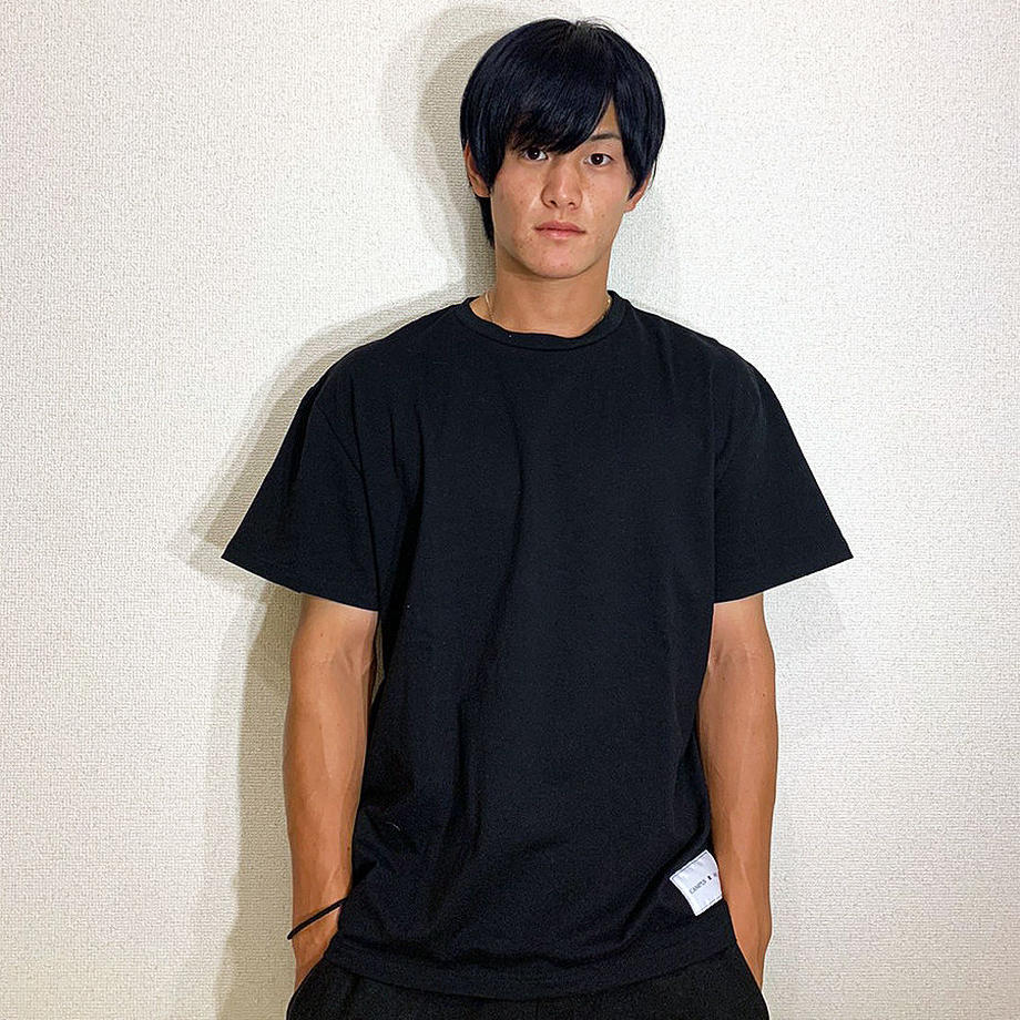 CAMPUS R ing. 無地Tシャツ BLACK