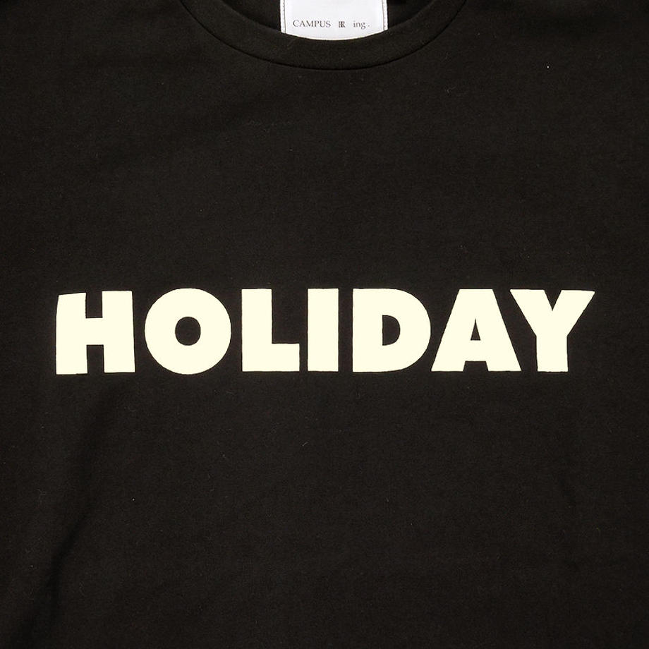 CAMPUS R ing. HOLIDAY Tシャツ BLACK