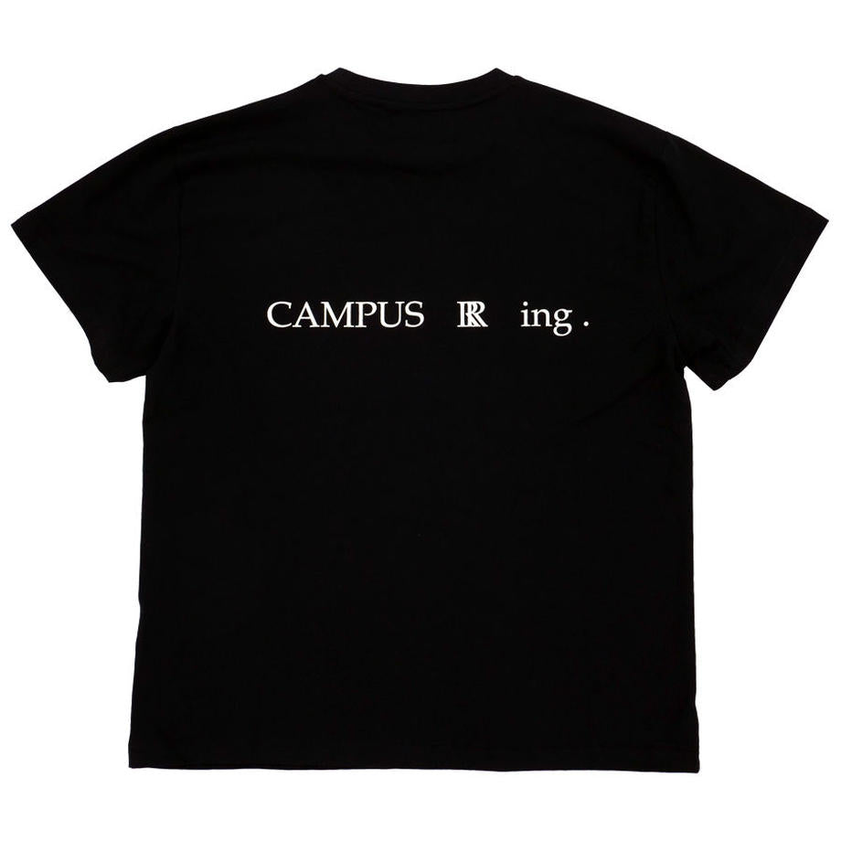 CAMPUS R ing. Box Logo Tシャツ BLACK