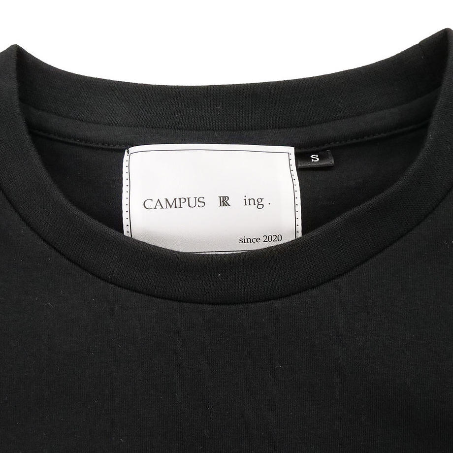 CAMPUS R ing. Box Logo Tシャツ BLACK